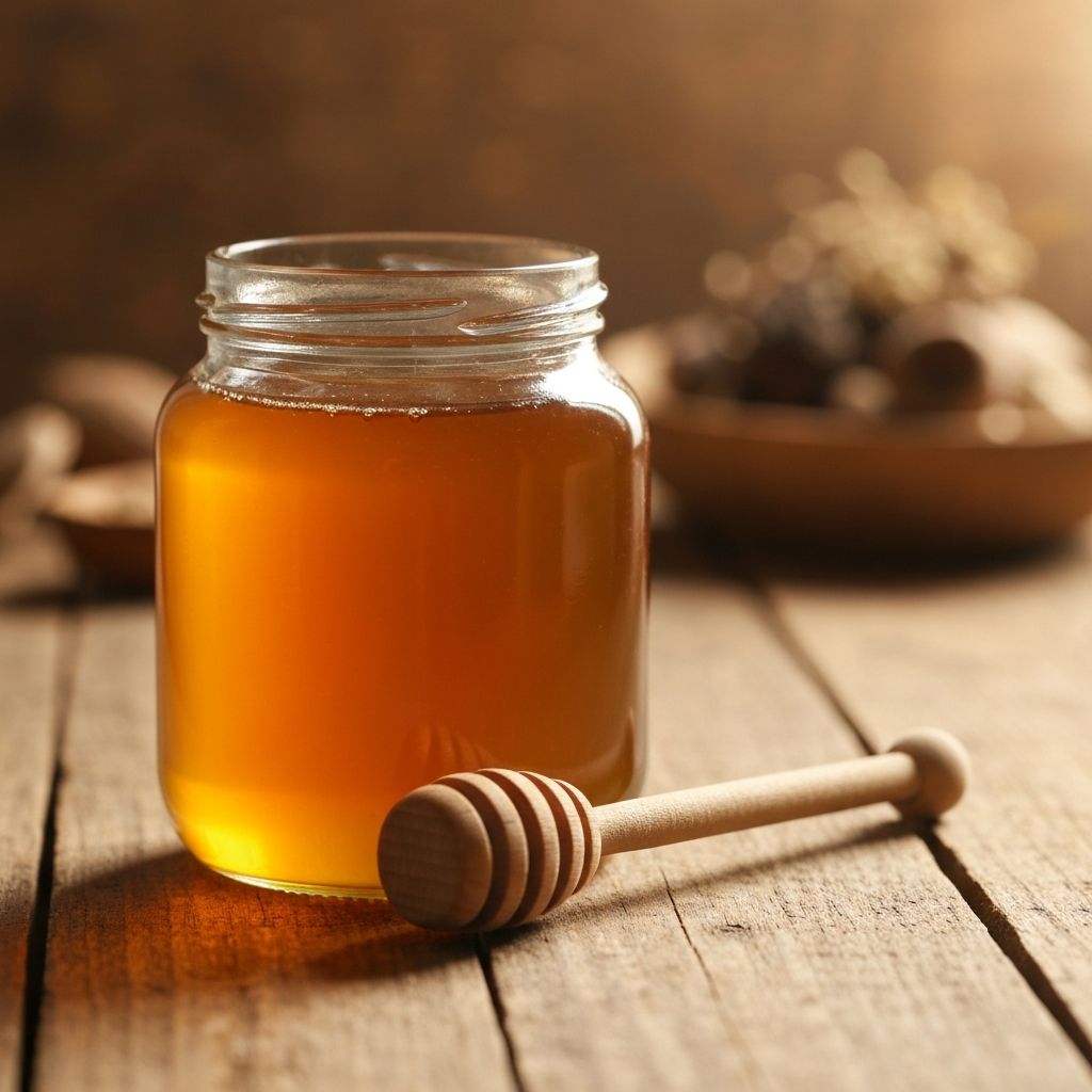 Naturalny miód w słoiku